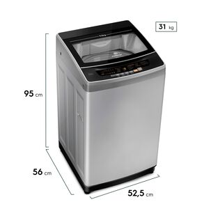 Lavadora Autom&aacute;tica 9,5kg Fuzzy Autom&aacute;tico 9,5 Szg Gris