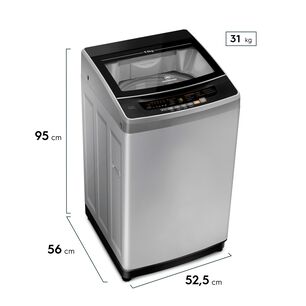 Lavadora Autom&aacute;tica 9,5kg Fuzzy Autom&aacute;tico 9,5 Szg Gris