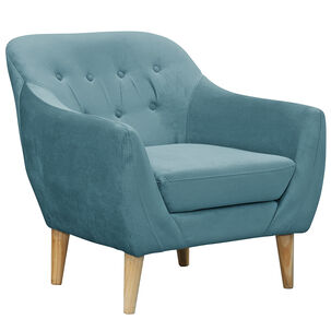 Poltrona 1c Norway Felpa Turquesa 85x87x90