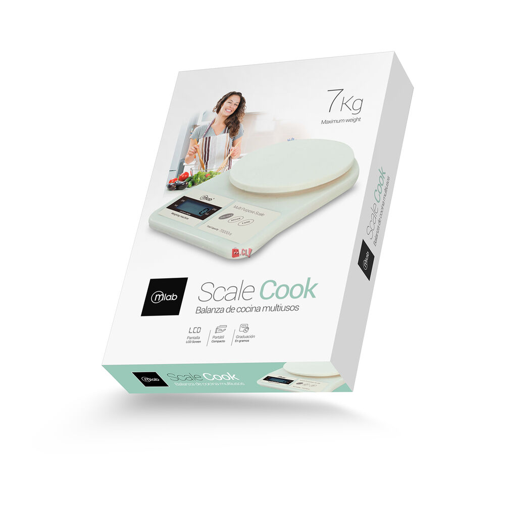 Balanza Pesa De Cocina Scalecook Multiusos 7kg - Ps image number 1.0