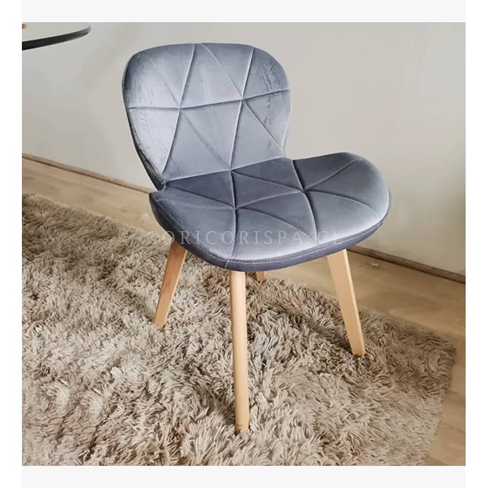 Pack De Sillas Mariposa Para Manicurista Velvet Gris image number 2.0