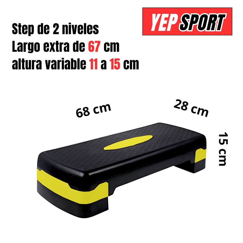 Step Aer&oacute;bico 2 Niveles Antideslizante Yep Sport image number 1.0