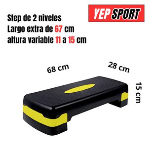 Step Aer&oacute;bico 2 Niveles Antideslizante Yep Sport