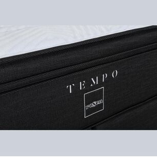 Cama Europea Rosen Tempo / King / Base Dividida + Set De Maderas Issey Grafito + Almohada Extra