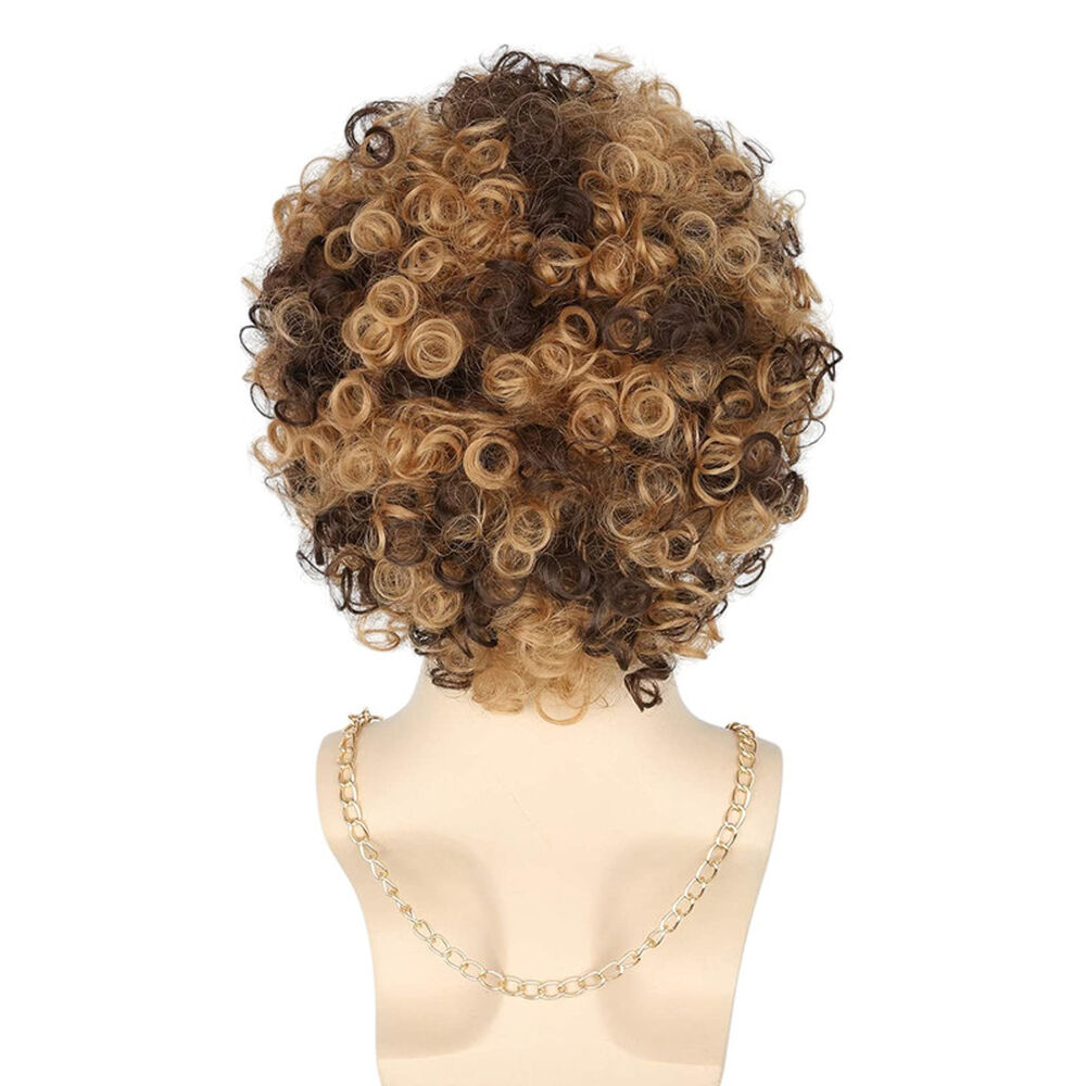 Set Disfraz Afro Retro Hombre Años 80 Onda Disco Pelo image number 6.0