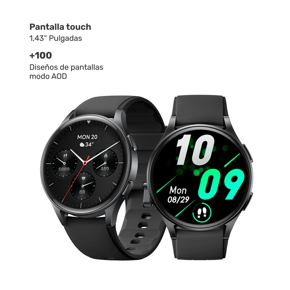 Reloj Smartwatch Lhotse Vibe 05 Gps Black 45mm image number 6.0