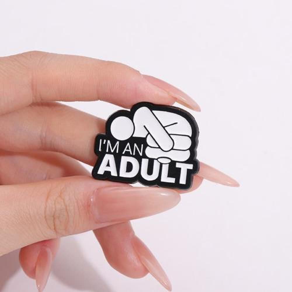 Broche Pin Divertido Adulto Independiente Im An Adult image number 2.0