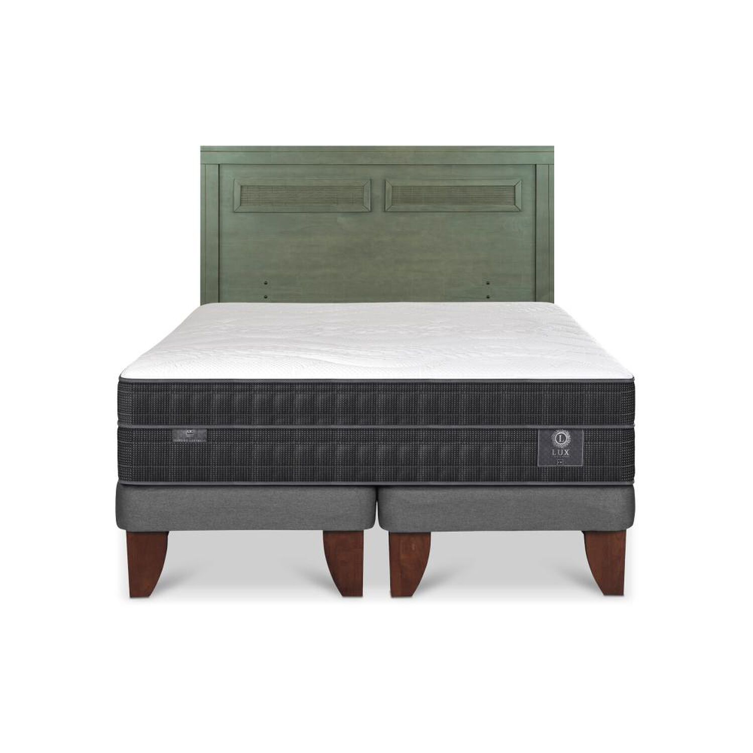 Cama Europea Cic Lux / King / Base Dividida + Respaldo image number 0.0