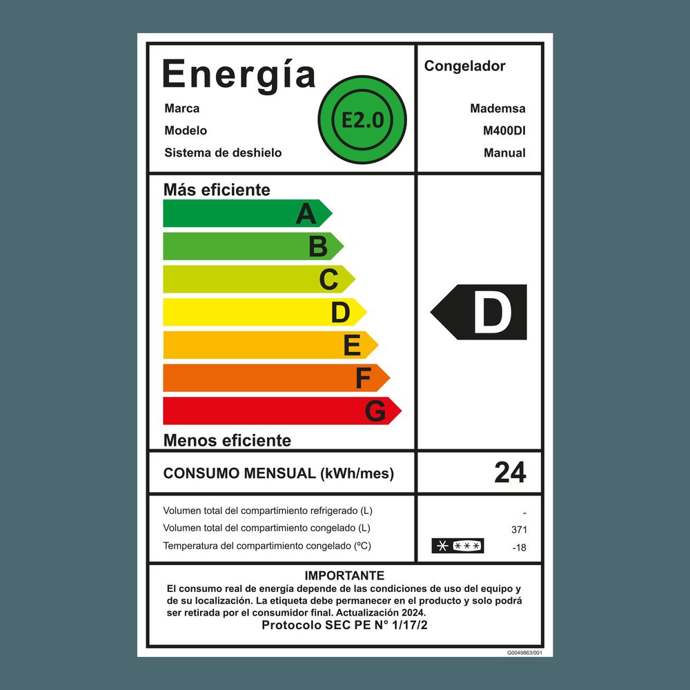 Congelador Freezer Horizontal Dual 371l Inverter Fr&iacute;o Directo M400di image number 12.0