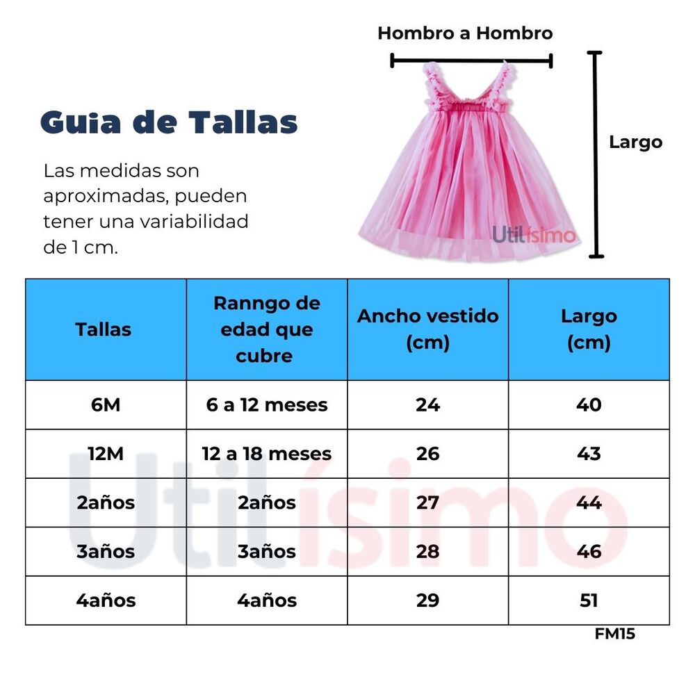 Vestido Tut&uacute; Para Ni&ntilde;a 6 Meses A 4 A&ntilde;os Hadas M&aacute;gicas image number 2.0