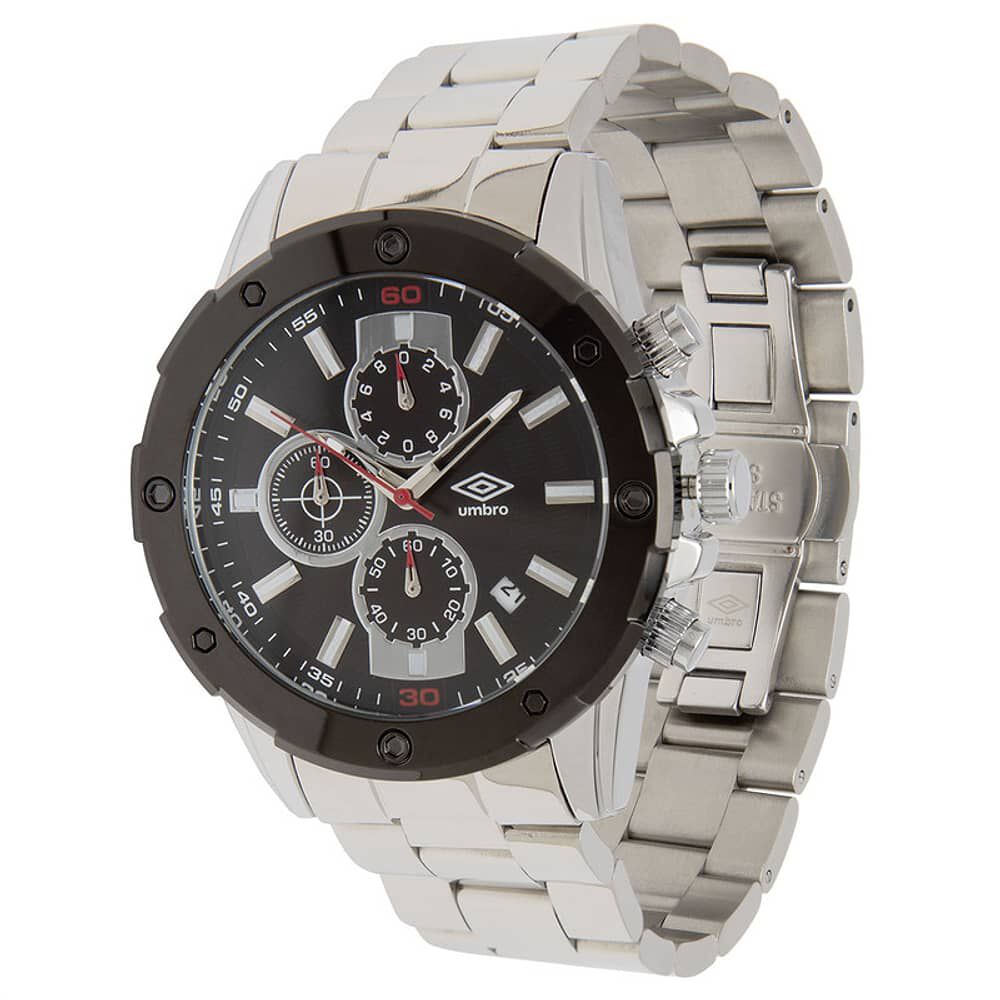 Reloj Umbro Plus Umbp-5200-3 Plateado Hombre image number 2.0