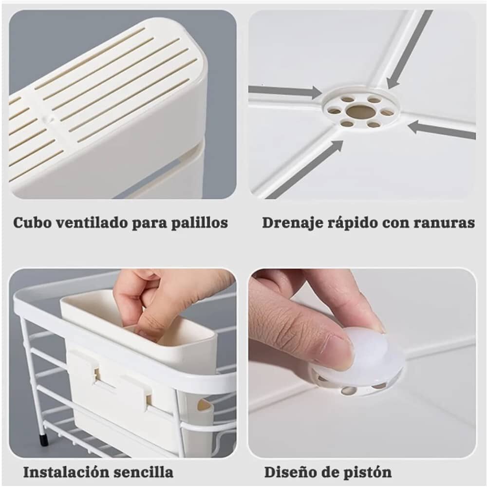 Secador Escurridor De Platos Inoxidable image number 4.0