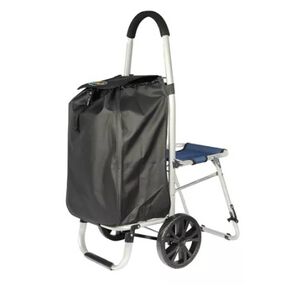 Carrito De Compras Plegable Con Silla