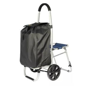 Carrito De Compras Plegable Con Silla
