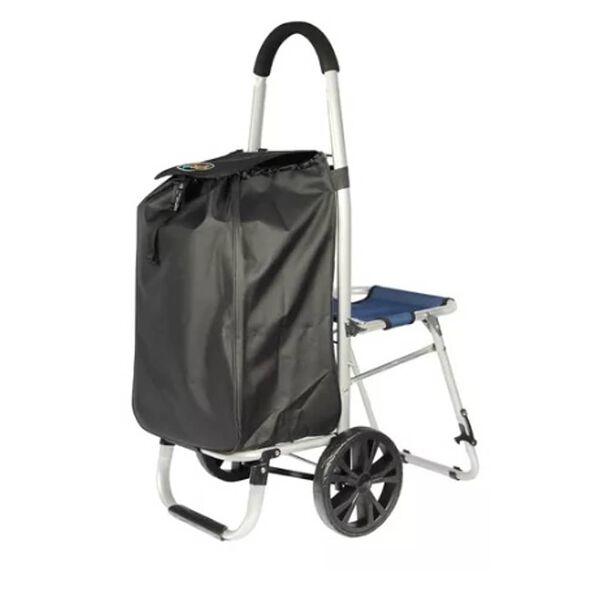 Carrito De Compras Plegable Con Silla