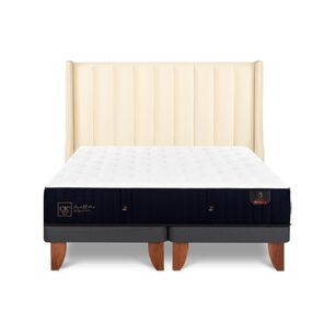 Cama Europea Cic Premium / 2 Plazas / Base Dividida + Respaldo