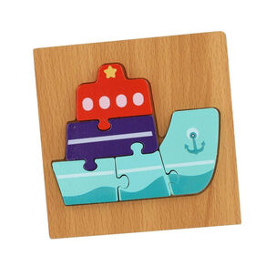 Puzzle Rompecabeza De Madera Encaje Didactico 15x15cm Ni&ntilde;os Tortuga