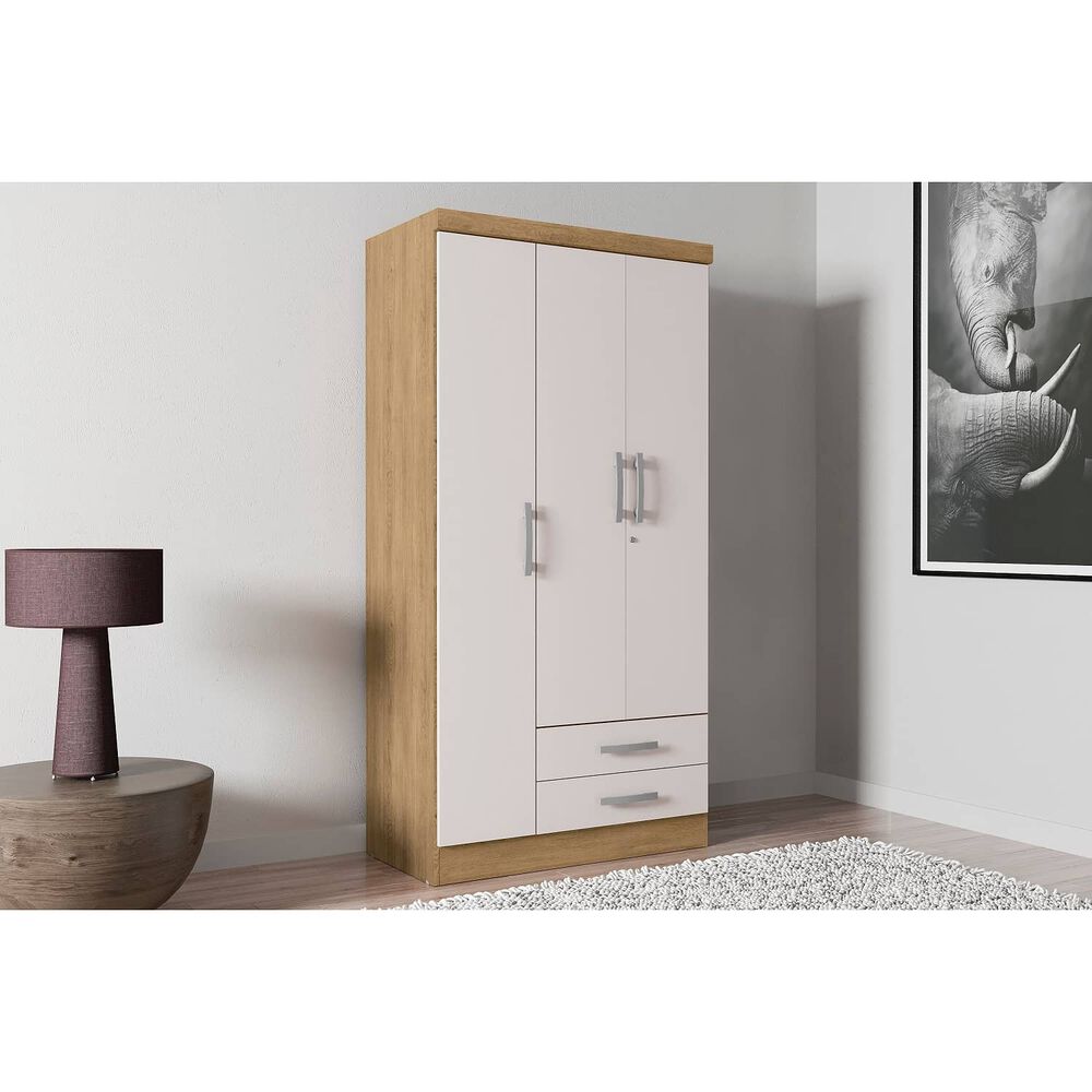 Closet Yardas Leticia Blanco / Angel&iacute;n 3 Puertas 2 Cajones image number 2.0