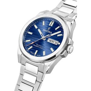 Reloj F20073/3 Festina Swiss Azul Hombre Acero Clasico
