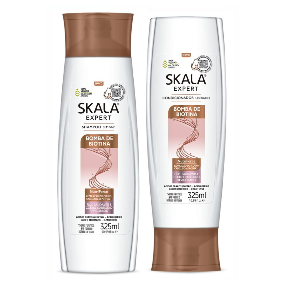Kit Shampoo Y Acond Bomba De Biotinas Skala Expert 650ml image number 0.0