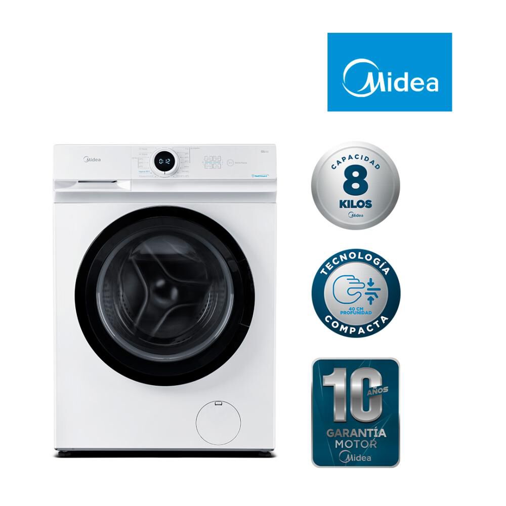 Lavadora Midea MF100W80/W / 8 Kg image number 2.0