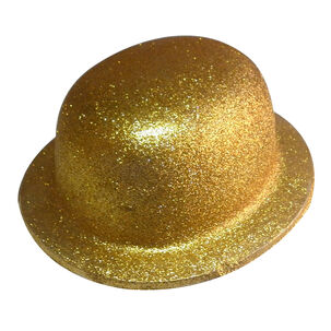 Gorro Chaplin Gliter Dorado/plateado