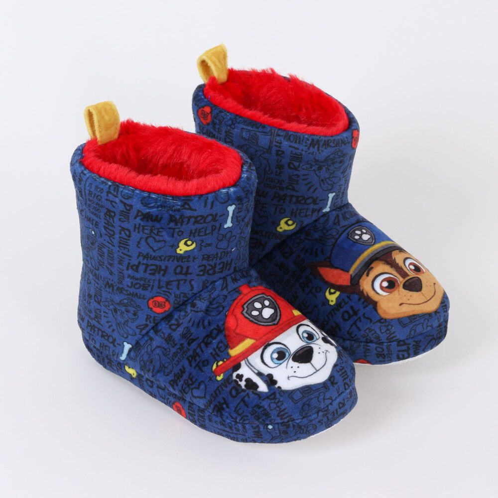 Pantufla Bota Ni&ntilde;o Invernal Chase & Marshall Azul Paw Patrol image number 1.0