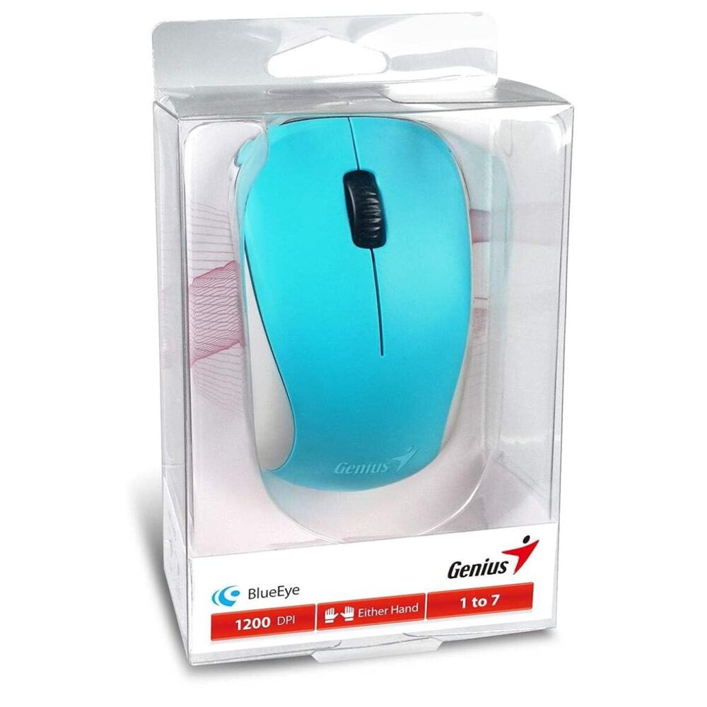 Mouse Inalambrico Usb 3 Botones 1200dpi Celeste Nx-7000 image number 3.0