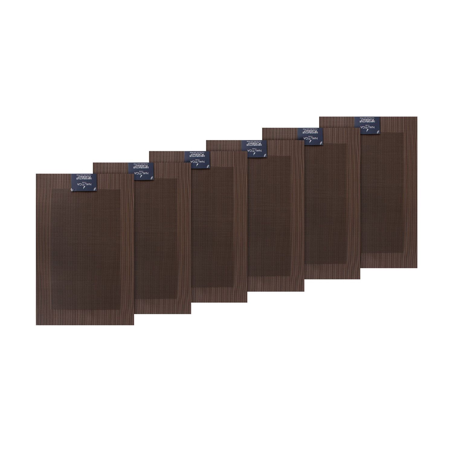 Pack 6 Individuales De Mesa Nautica Home 45x30cm Caf&eacute; image number 3.0