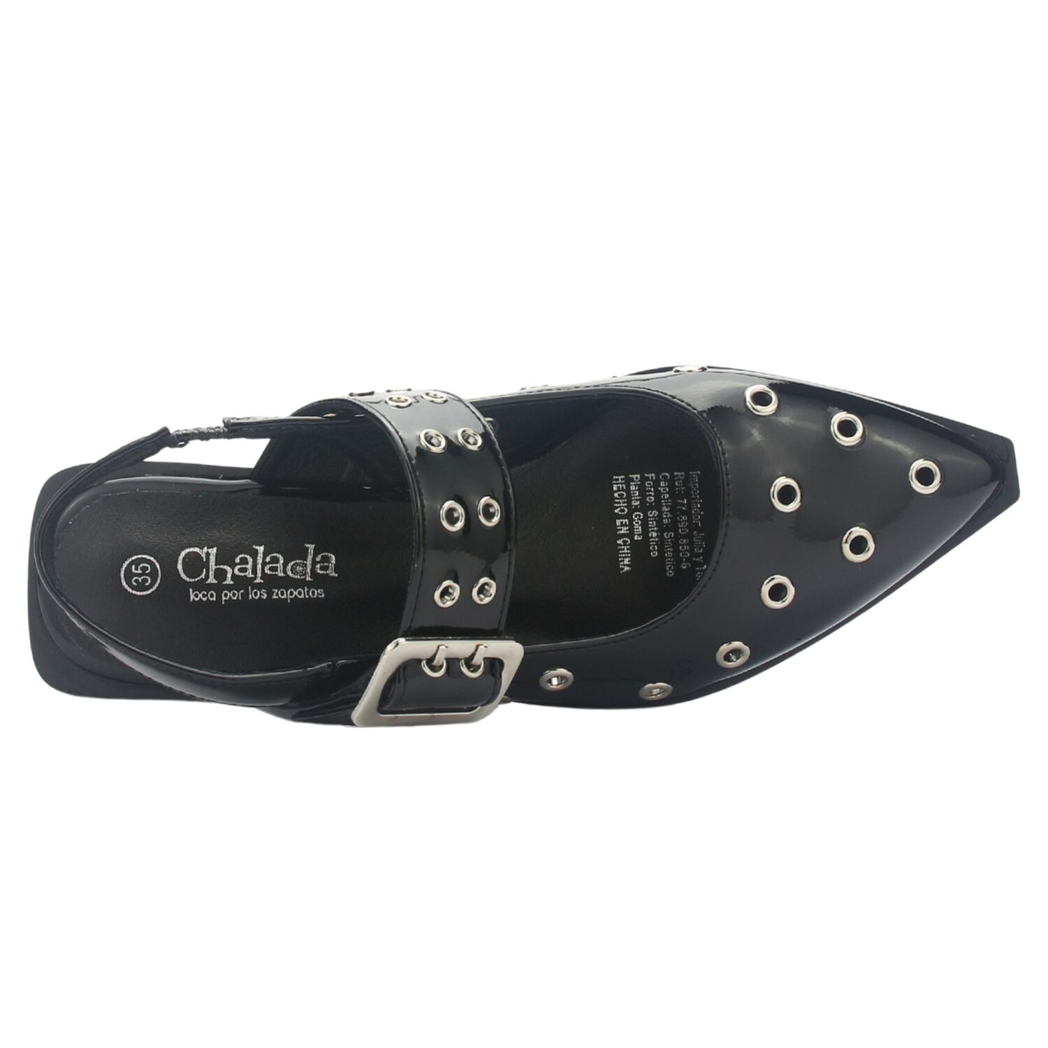 Ballerina Mujer Chalada Slik-20 Negro Casual image number 4.0