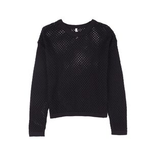 Sweater Crop Malla Manga Larga Cuello Redondo Mujer Freedom