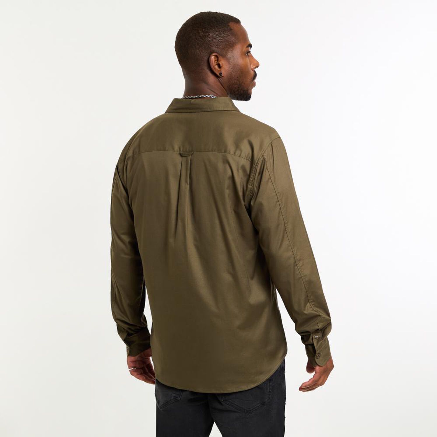 Camisa Lisa Manga Larga Hombre Rolly Go image number 3.0