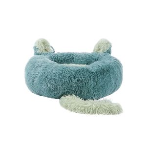 Cama Redonda Tipo Orejas Perros Y Gatos 50cm Antideslazante