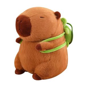 Peluche De Capibara Kawaii Carpincho Mochila Tortuga 40cm