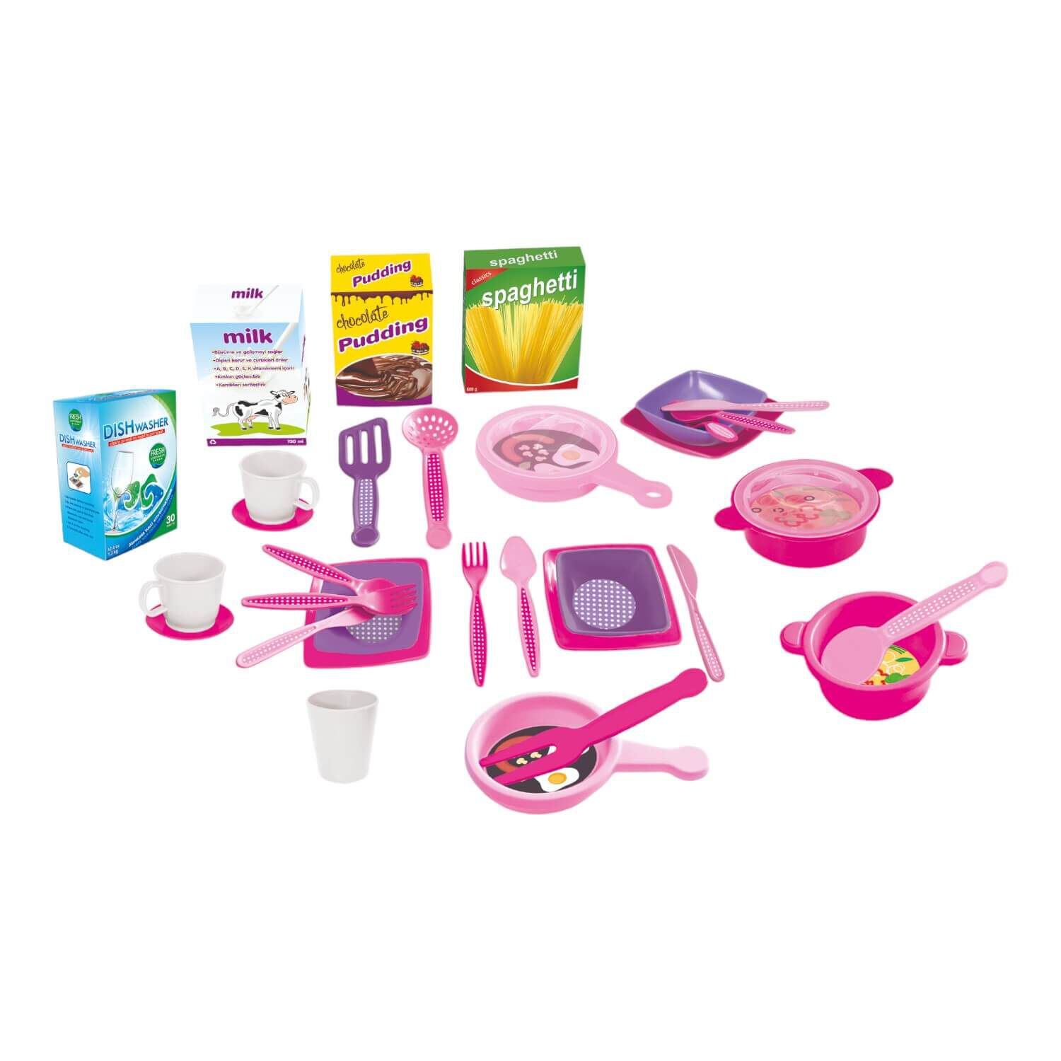 Cocina Plastica Doble Unicornio + Extras 109x65x100cm Dolu image number 1.0