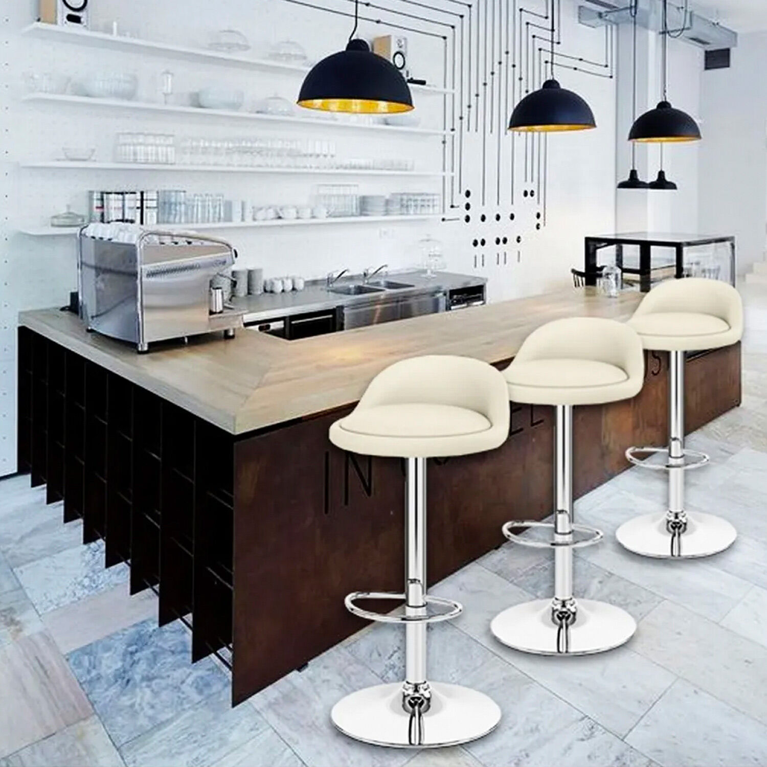 Pack 2 - Pisos De Bar Round Beige image number 1.0