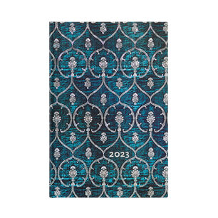 Agenda 2023 Terciopelo Azul Velvet T.dura Vis Semana Mini
