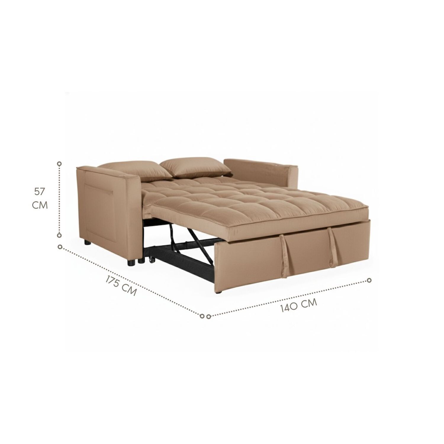 Sof&aacute; Cama 2 Cuerpos Moderno Dallas Kmp1 image number 4.0