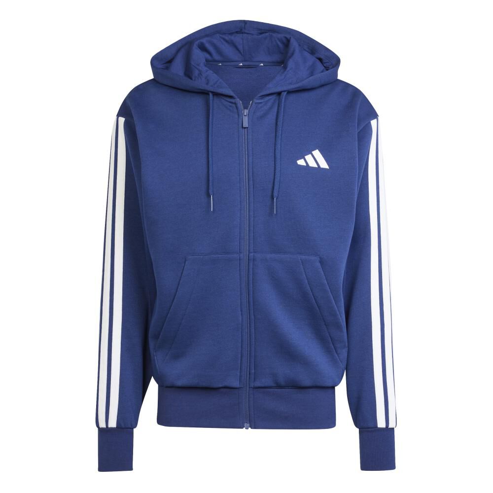 Polerón Con Capucha Hombre Essentials Fleece 3 Tiras Adidas image number 0.0