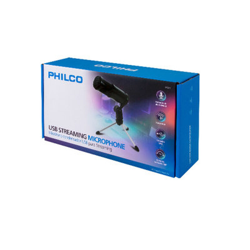 Micrófono Usb Studio Philco Con Trípode De Metal image number 2.0