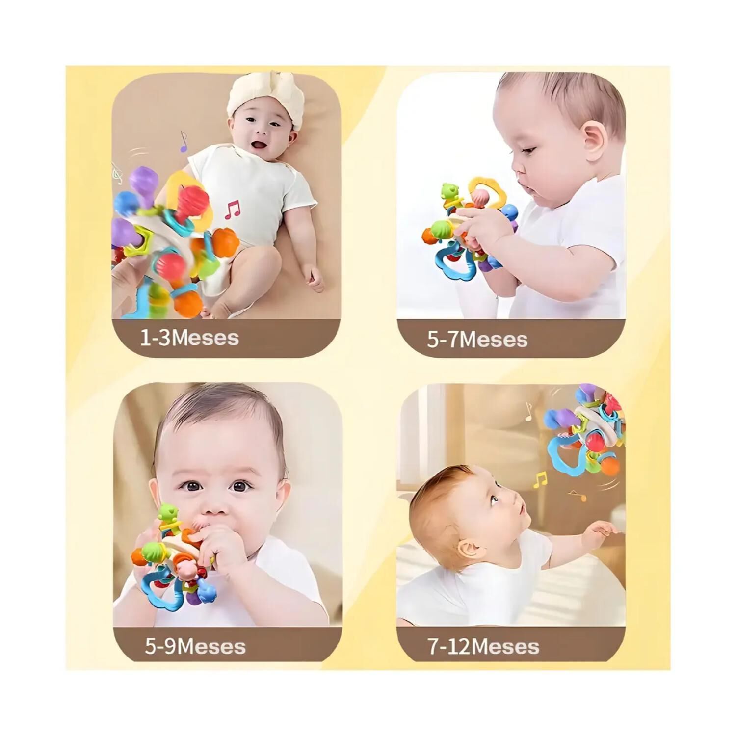 Juguete Mordedor Rascador Pelotas Sensoriales Para Bebes image number 3.0