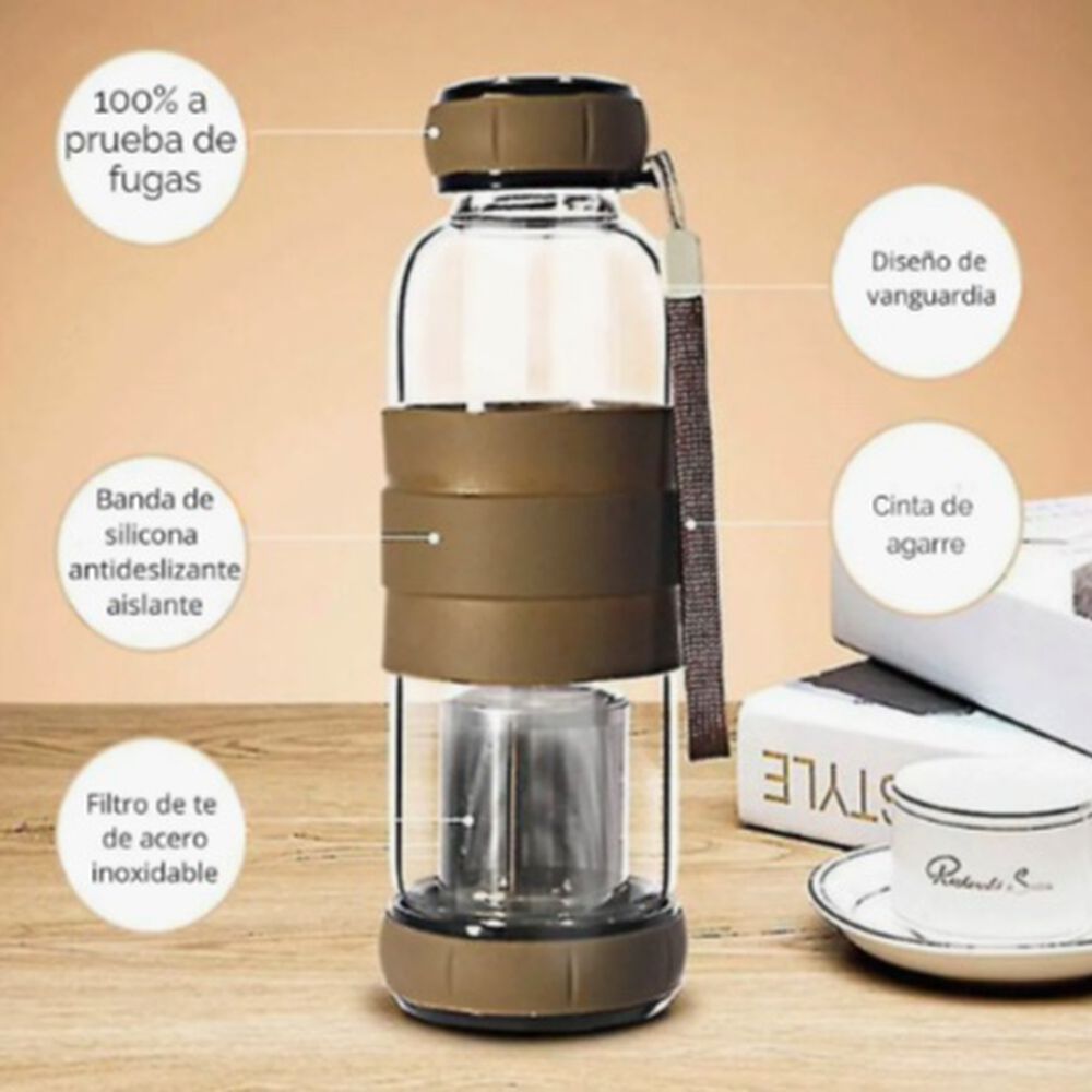 Botella Infusor Vidrio 550cc Bpa-free image number 3.0