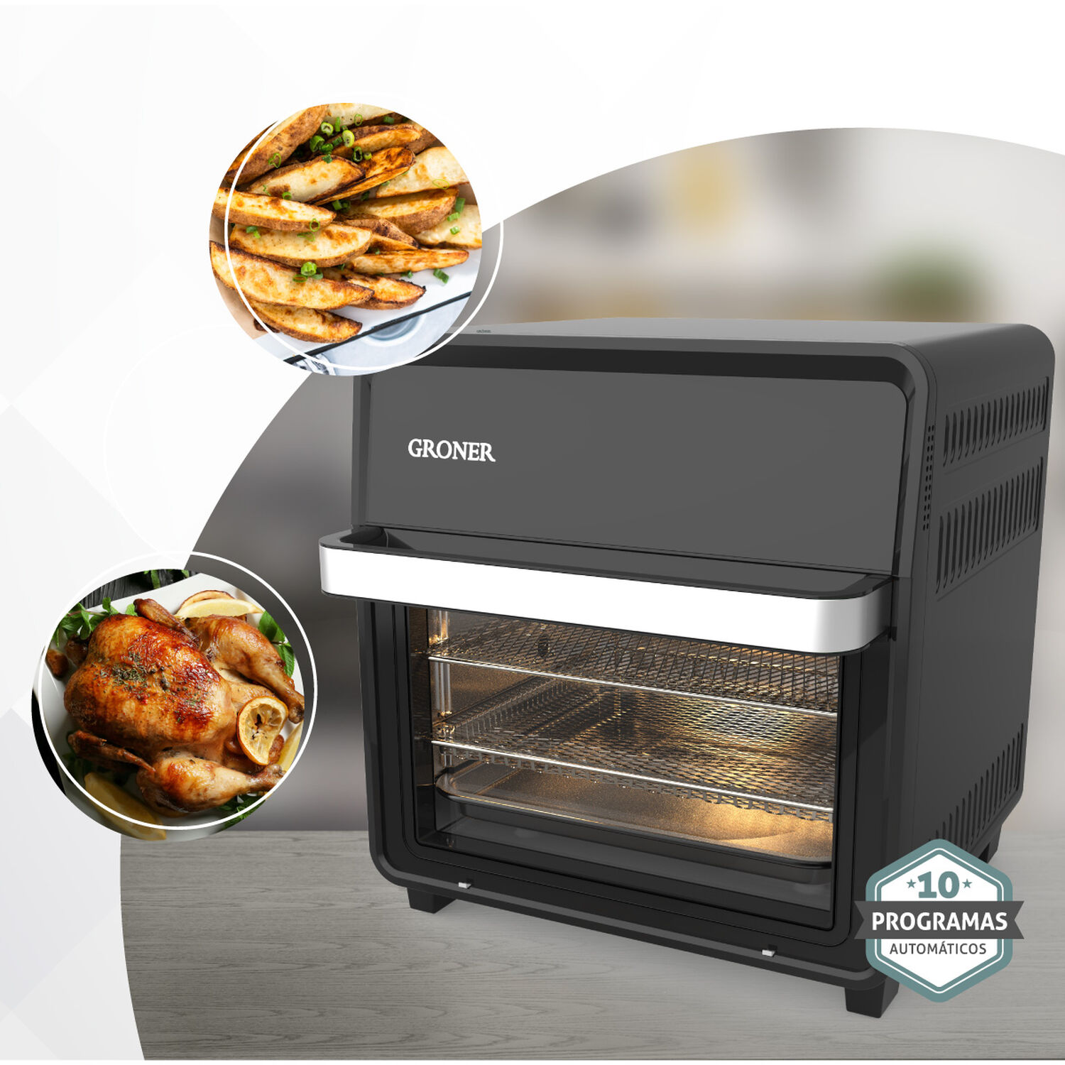 Horno Freidora De Aire Grner 16l image number 4.0