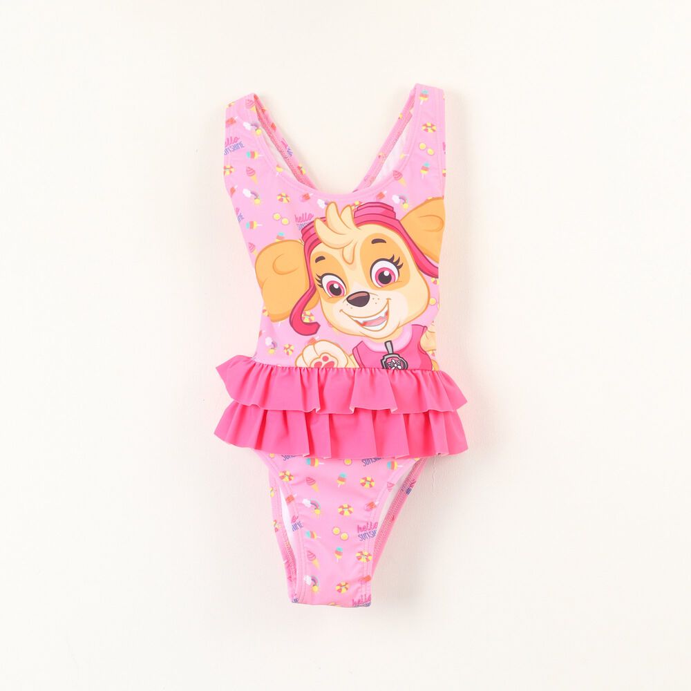 Traje De Ba&ntilde;o Tull Ni&ntilde;a Rosado Skye Paw Patrol image number 0.0