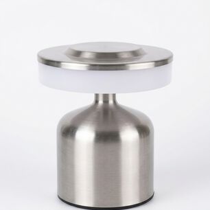 L&aacute;mpara De Mesa Recargable Led Pm2701 - Plateado