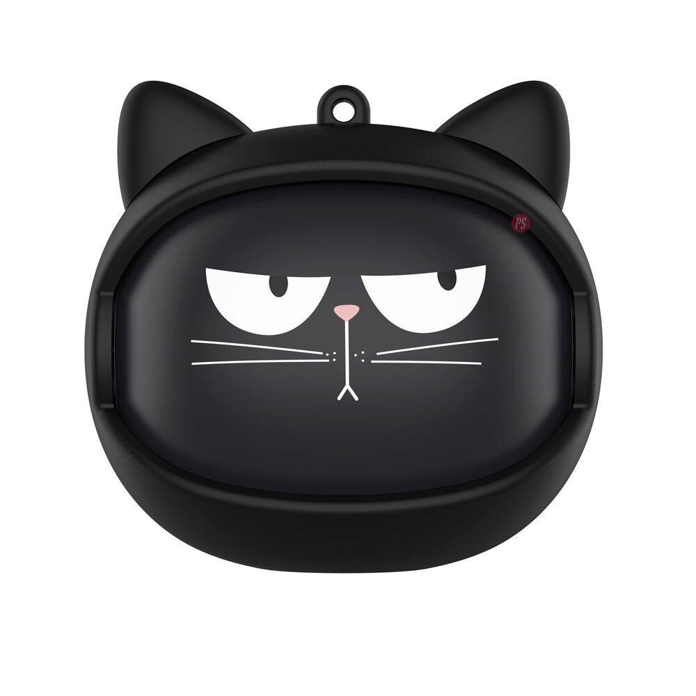 Audífonos Bluetooth Con Caras Seleccionables Gato Negro - Ps image number 3.0