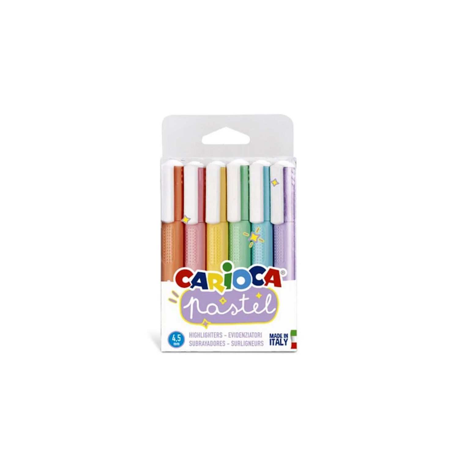 Destacadores Pastel 6 Colores Carioca - Ps image number 0.0