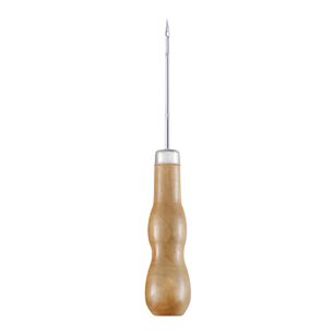 Lezna O Punz&oacute;n Con Mango De Madera Para Perforar Y Coser