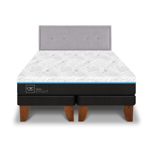 Cama Europea Cic Green Infinity / Base Dividida + Respaldo