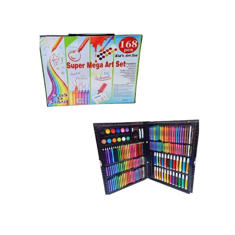 Set De Arte Para Colorear Pintar 168 Piezas Didactico Ni&ntilde;os image number 3.0